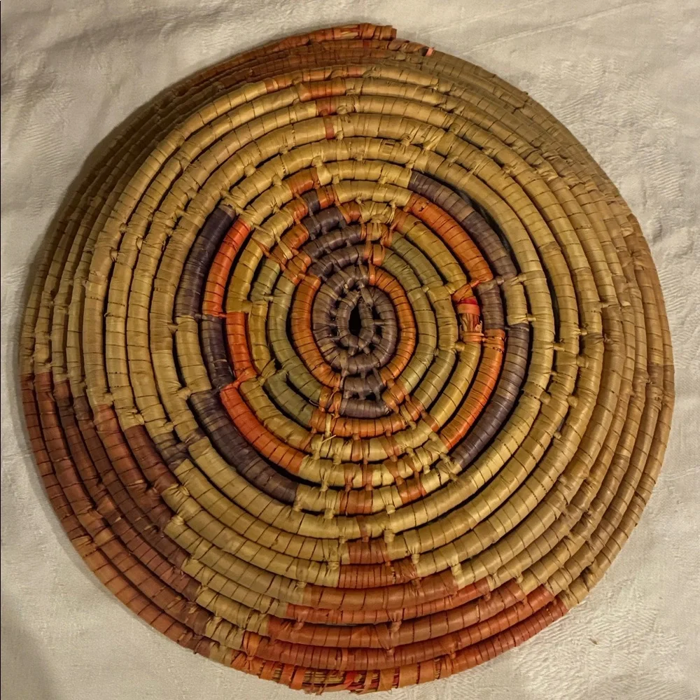 Navajo Woven Baskets ceremonial baskets Hand Woven Sumac Set/2 wedding Baskets
